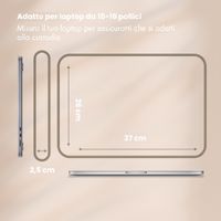 Selencia Custodia per laptop in velluto a coste 15-16 pollici - Pistache Cream