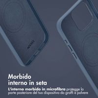 Accezz Cover in pelle 2 in 1 con MagSafe Apple iPhone 15 Pro Max - Nightfall Blue