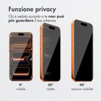 Accezz Vetro temperato privacy + Applicatore Apple iPhone 17 Pro Max