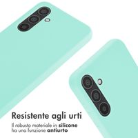 imoshion Cover in Silicone con Cordino Samsung Galaxy A35 - Menta verde