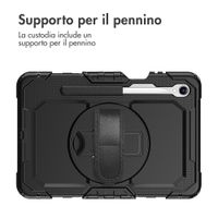 Accezz Cover Posteriore Resistente con tracolla Samsung Galaxy Tab S11 Ultra - Nero