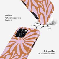 Selencia Cover posteriore Vivid con MagSafe Apple iPhone 16 Pro Max - Modern Bloom Pink