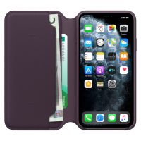 Apple Cover a libro in Pelle con Chiusura Apple iPhone 11 Pro Max - Melanzana