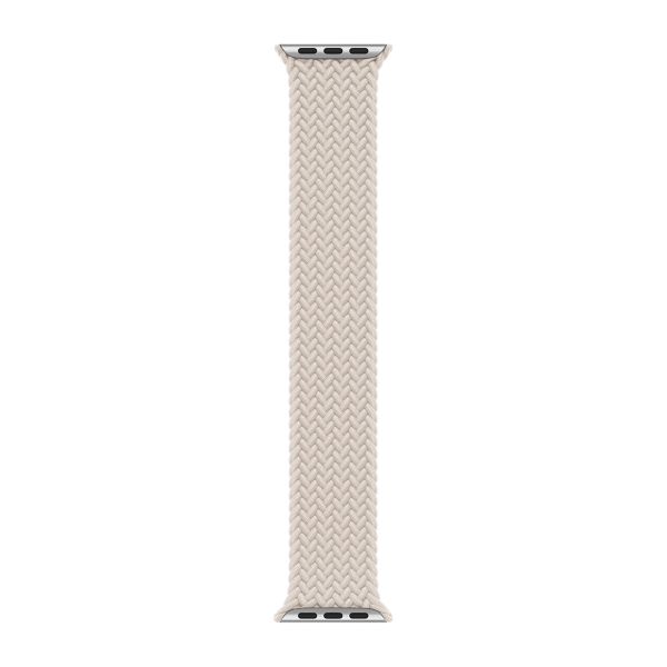 Apple Cinturino Solo intrecciato Apple Watch | 38/40/41/42 mm - Taglia 7 - Starlight