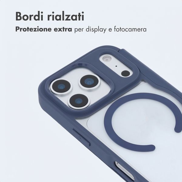 imoshion Bookcase trasparente con MagSafe Apple iPhone 17 Pro Max - Blu