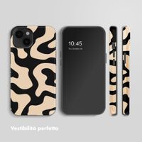 Selencia Cover posteriore Vivid con MagSafe Apple iPhone 14 - Art Wave Black
