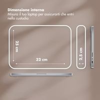 Selencia Cover Puffy per laptop 13-14 pollici - Laptopsleeve - Mocha Brown