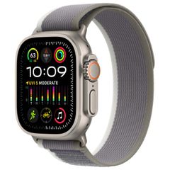 Apple Cinturino Trail Loop Apple Watch | 44/45/46/49 mm - Taglia S/M - Green & Gray