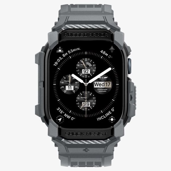 Spigen Cover Rugged Armor™ Pro Apple Watch Series 10 / 11 - 46 mm - Dark Grey