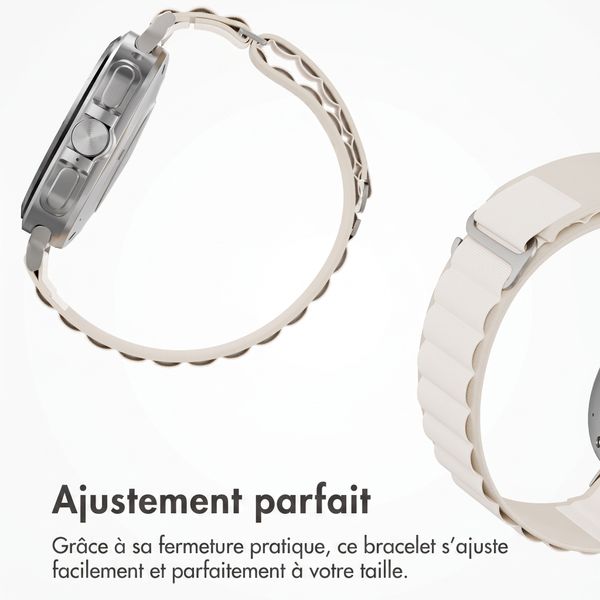 Accezz Cinturino in nylon Alpine Samsung Galaxy Watch Ultra 2 (2026) / Ultra (2024/2025) - Luce stellare