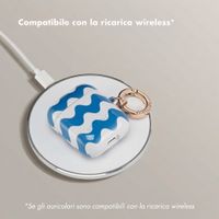 Selencia Cover Vivid  Apple Airpods 1 / 2 - Wave Vibes Classic Blue