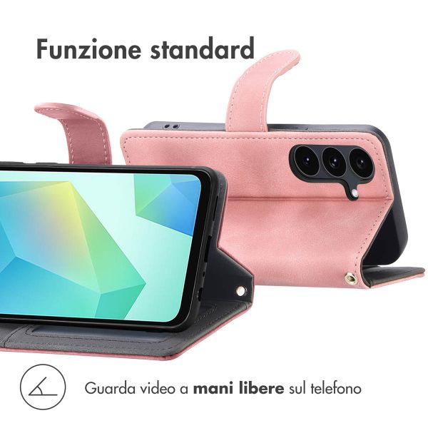 imoshion Cover a libro con Cordino Samsung Galaxy S25 FE - Rosa
