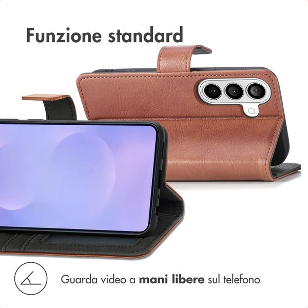 imoshion Cover a libro di Lusso Samsung Galaxy S26 Plus - Marrone