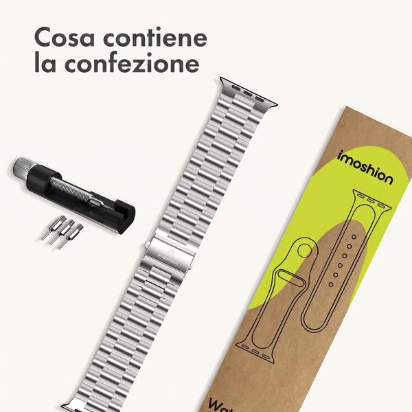 imoshion Cinturino in acciaio Apple Watch | 44/45/46/49 mm - Argento