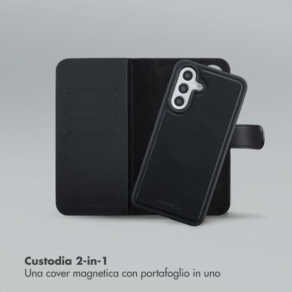 Selencia Libreria rimovibile Olyn con MagSafe Samsung Galaxy A56 - Nero