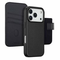 Accezz Cover in pelle 2 in 1 con MagSafe Apple iPhone 17 Pro - Onyx Black