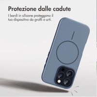 imoshion Cover posteriore Color con Thin MagSafe Ring Apple iPhone 15 Pro - Blu scuro
