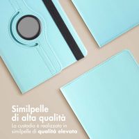 imoshion Cover Girevole a 360° Samsung Galaxy Tab S9 11.0 pollici / S10 Lite / S10 FE / S9 FE 10.9 pollici - Azzurro