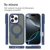 Accezz Cover con anello e supporto con MagSafe Apple iPhone 16 Pro - Blu