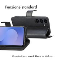 imoshion Cover a libro di Lusso Samsung Galaxy S25 FE - Nero