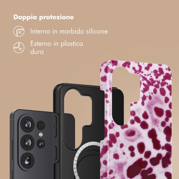 Selencia Cover posteriore Vivid con MagSafe Samsung Galaxy S26 Ultra - Cosmic Orchid
