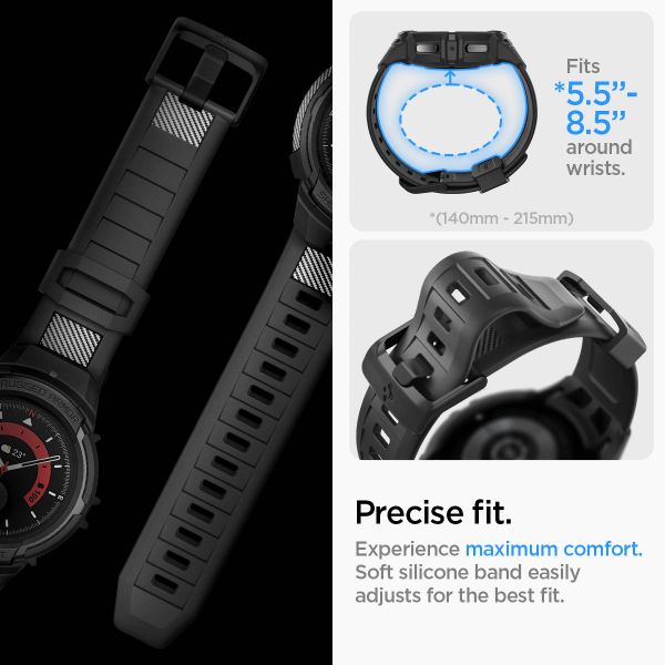 Spigen Cover Rugged Armor™ Pro Samsung Galaxy Watch 5 Pro - 45 mm - Nero