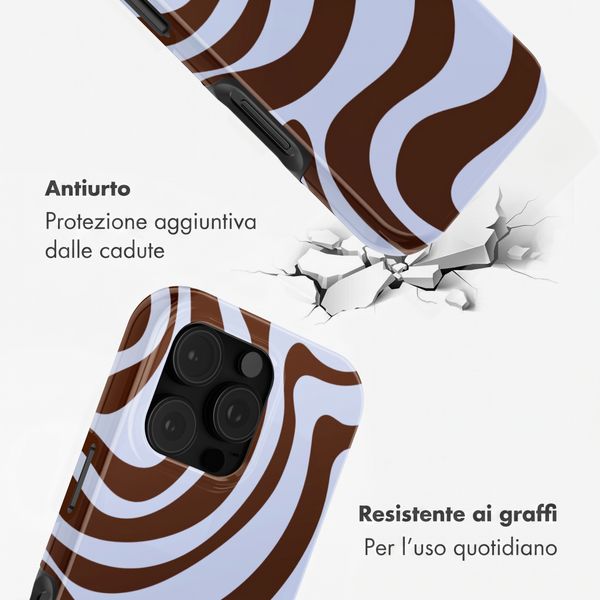 Selencia Cover posteriore Vivid con MagSafe Apple iPhone 16 Pro Max - Dream Swirl Chocolate