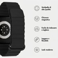imoshion Cinturino magnetico in pelle sintetica Apple Watch | 38/40/41/42 mm - Nero