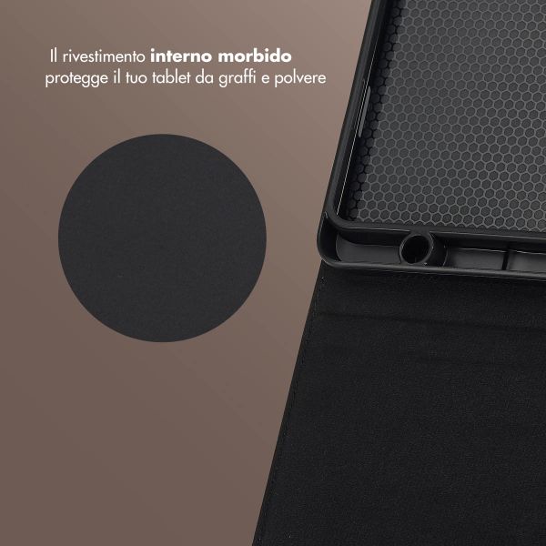 Selencia Cover Riva Samsung Galaxy Tab A9 Plus - Mocha Brown