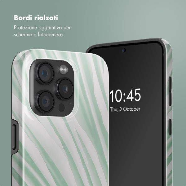 Selencia Cover posteriore Vivid con MagSafe Apple iPhone 15 Pro - Nature Grayed Jade