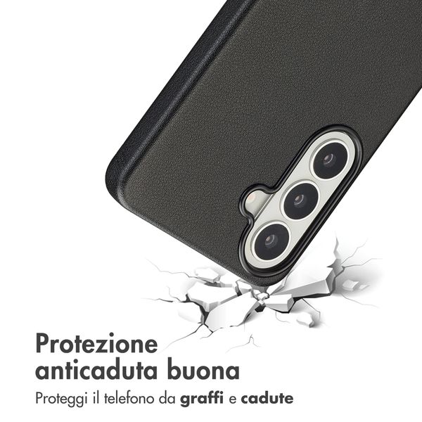 Accezz Cover in Pelle con MagSafe Samsung Galaxy S26 - Onyx Black