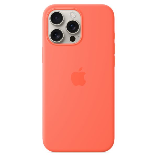 Apple Cover Posteriore in Silicone con MagSafe Apple iPhone 16 Pro Max - Tangerine Orange