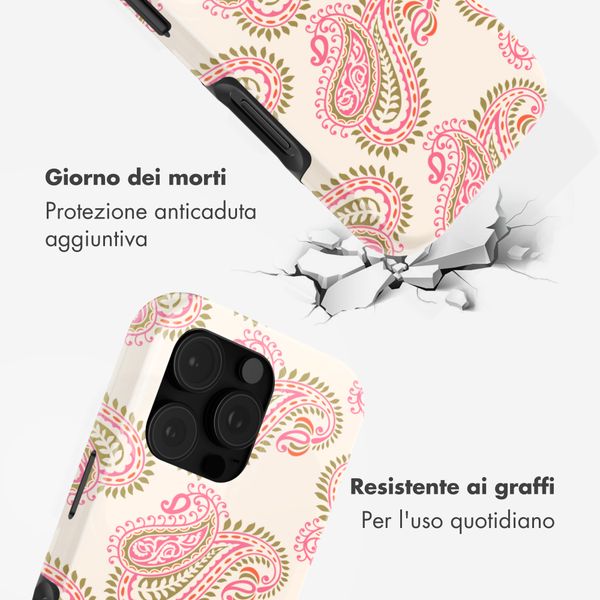 Selencia Cover posteriore Vivid con MagSafe Apple iPhone 16 Pro - Paisley Blush