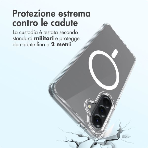 Accezz Cover posteriore Xtreme Impact con MagSafe Samsung Galaxy S24 - Trasparente