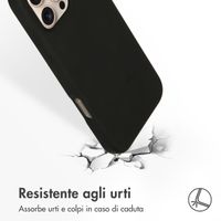 Accezz Cover in silicone liquido con MagSafe Apple iPhone 16 Pro Max - Nero