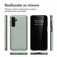 imoshion Cover Posteriore con Porta Carte Samsung Galaxy A27 (5G) - Verde