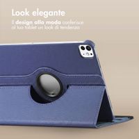 imoshion Cover Girevole a 360° Apple iPad Pro 12.9 (2020/2021/2022) - Blu scuro