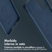 Accezz Cover in Pelle con MagSafe Samsung Galaxy S26 Plus - Nightfall Blue