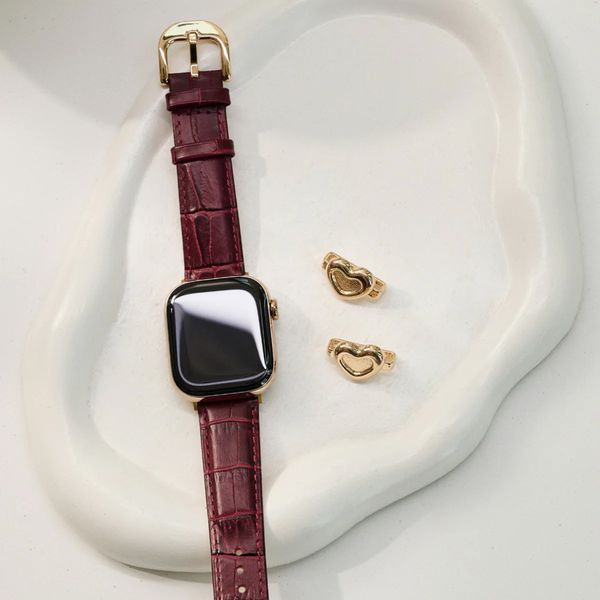 Burga Cinturino in vera pelle Apple Watch | 38/40/41/42 mm - Mobwife / Gold