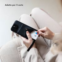 Selencia Cover per telefono Nova con cordino e portacarte Apple iPhone 14 - Nero