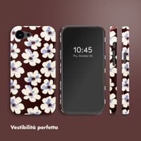 Selencia Cover posteriore Vivid con MagSafe Apple iPhone 17e / 16e - Choco Flower Pop