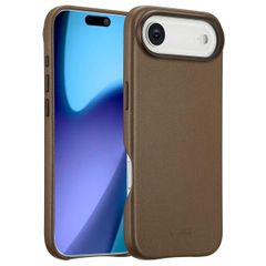 Accezz Cover in Pelle con MagSafe Apple iPhone Air - Marrone caffè