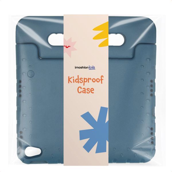 imoshion Cover Posteriore Kidsproof con Maniglia Apple iPad 11 (2025) 11 pollici A16 / iPad 10 (2022) 10.9 pollici - Blu scuro