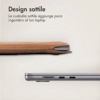 Accezz Cover in pelle per Apple MacBook 16 pollici - Laptopsleeve - Cognac