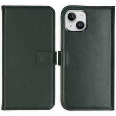 Selencia Cover a libro in vera pelle Apple iPhone 15 - Verde