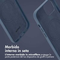 Accezz Cover in pelle 2 in 1 con MagSafe Apple iPhone 15 - Nightfall Blue