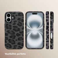 Selencia Cover Sabi Stampa pantera con MagSafe Apple iPhone 16 - Midnight Black