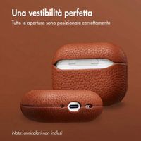 Accezz Cover in vera pelle  Apple Airpods Pro 3 - Cognac