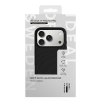 iDeal of Sweden Custodia Soft Swirl Silicone MagSafe Apple iPhone 17 Pro - Velvet Black