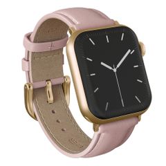 Burga Cinturino in vera pelle  - Apple Watch | 44/45/46/49 mm / Attacco universale 20 mm - Pillow Talk / Gold